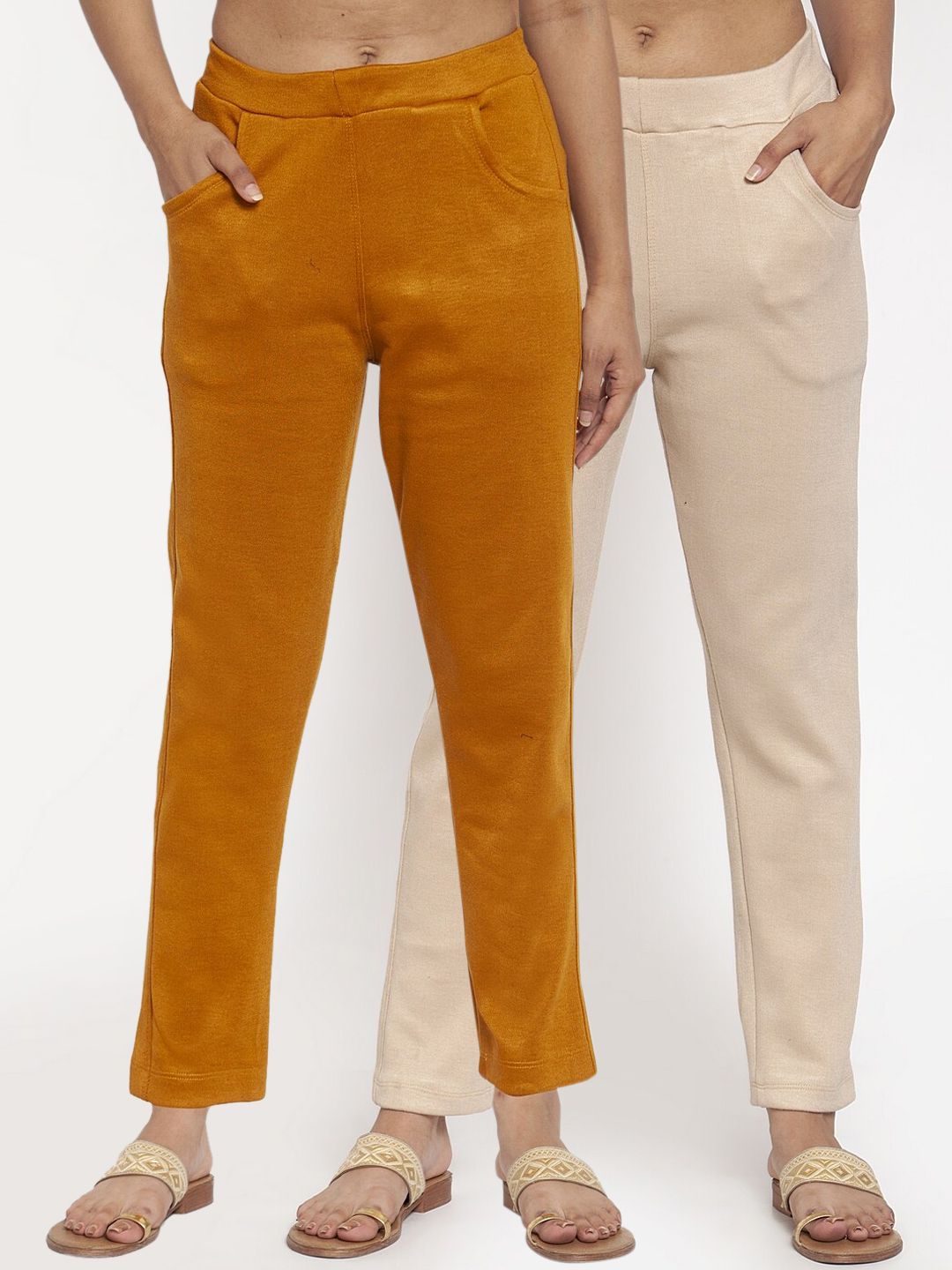 TAG 7 Women Pack of 2 Solid Leggings | Grocsy