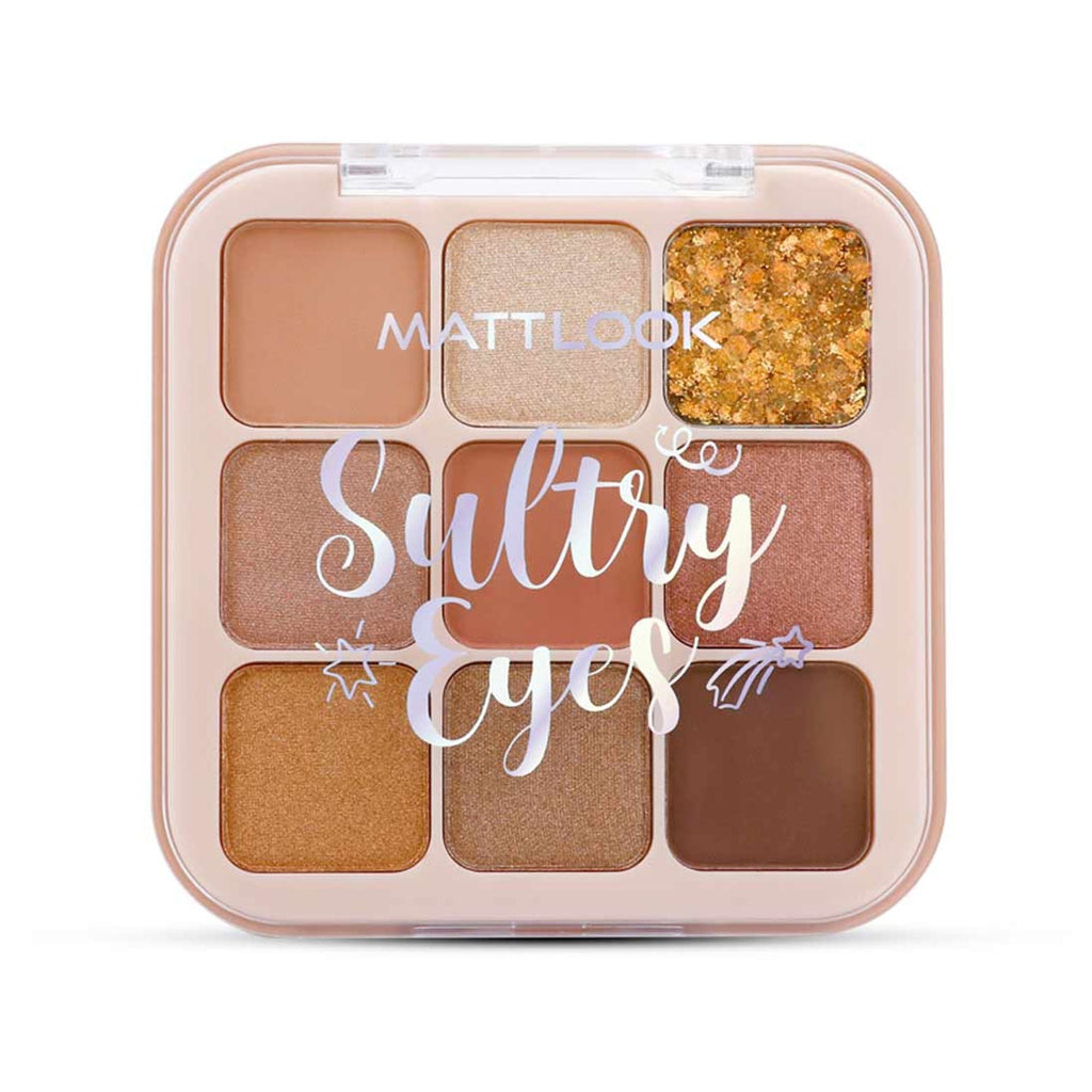 Matt Look Sultry Eyes Highly Pigmented Blendable Long Lasting Eyeshadow Palette - 01 Carnival Fest | Grocsy