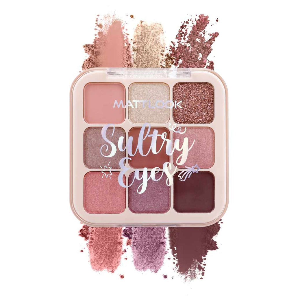 Matt Look Sultry Eyes Highly Pigmented Blendable Long Lasting Eyeshadow Palette - 02 Holiday Wine | Grocsy