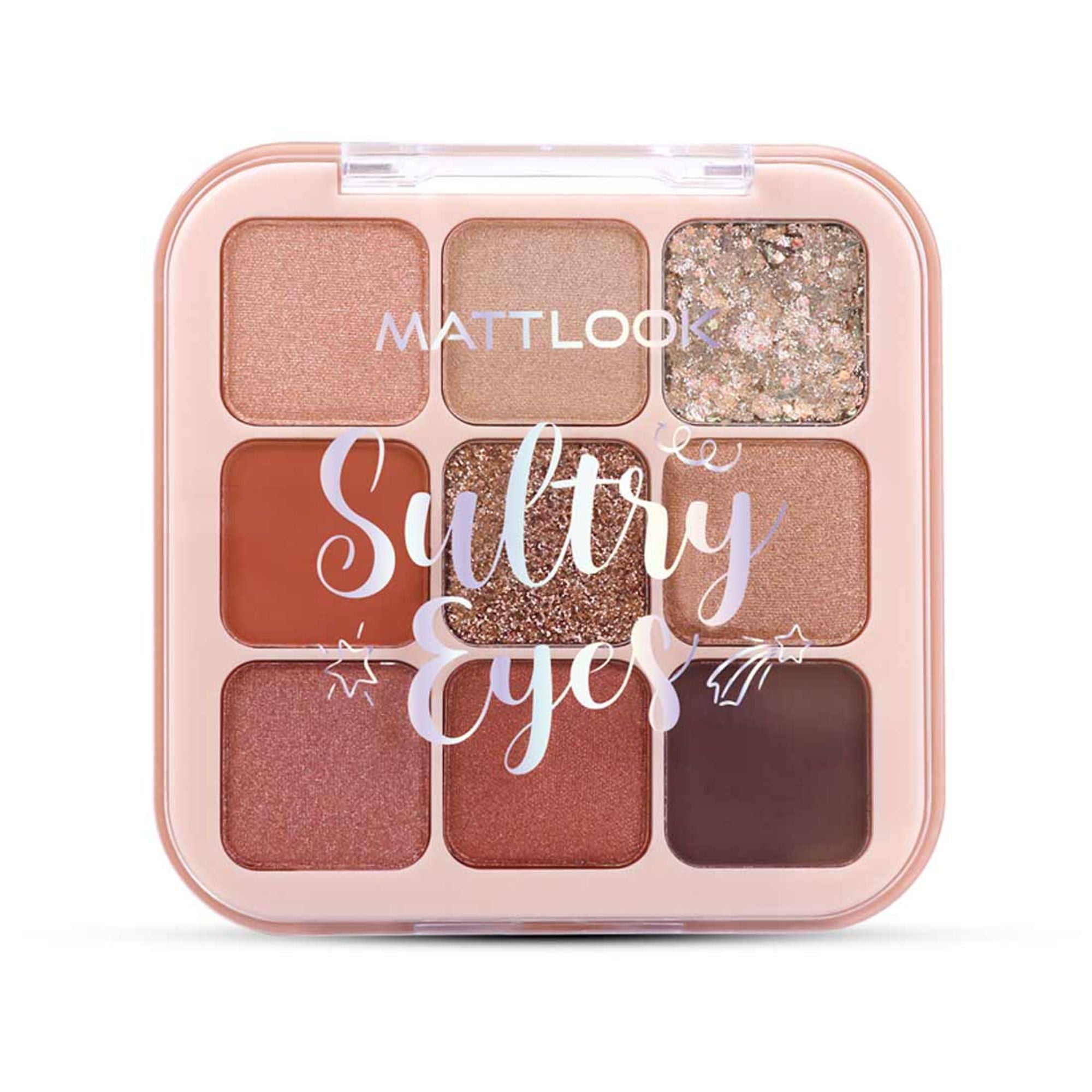 Matt Look Sultry Eyes Highly Pigmented Blendable Long Lasting Eyeshadow Palette - 03 Sundowner | Grocsy