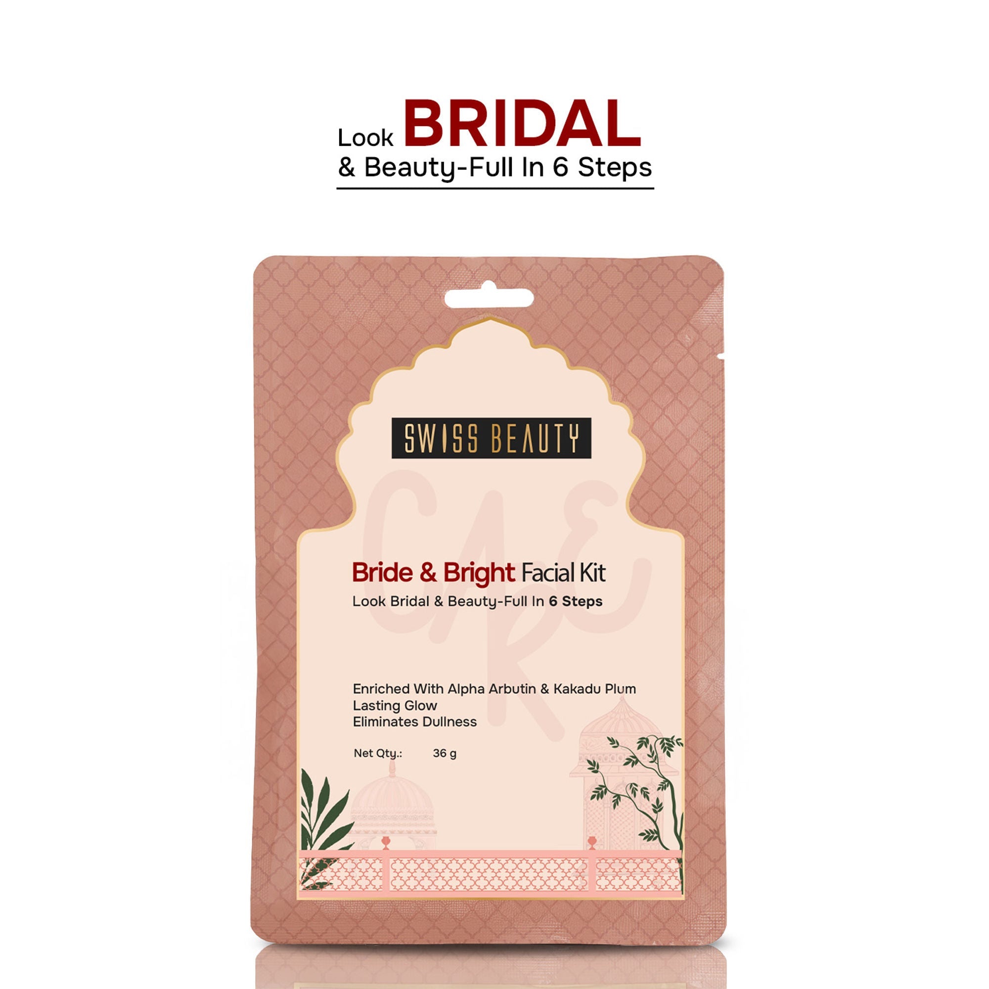 Swiss Beauty Care Bride & Bright Facial Kit With Alpha Arbutin ,Kakadu Plum 6 Steps For Bridal Glow | Grocsy