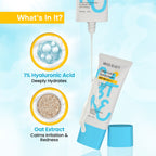 Swiss Beauty Care Dew Lock Sunscreen SPF 50 PA++++ With 1% Hyaluronic Acid | Grocsy