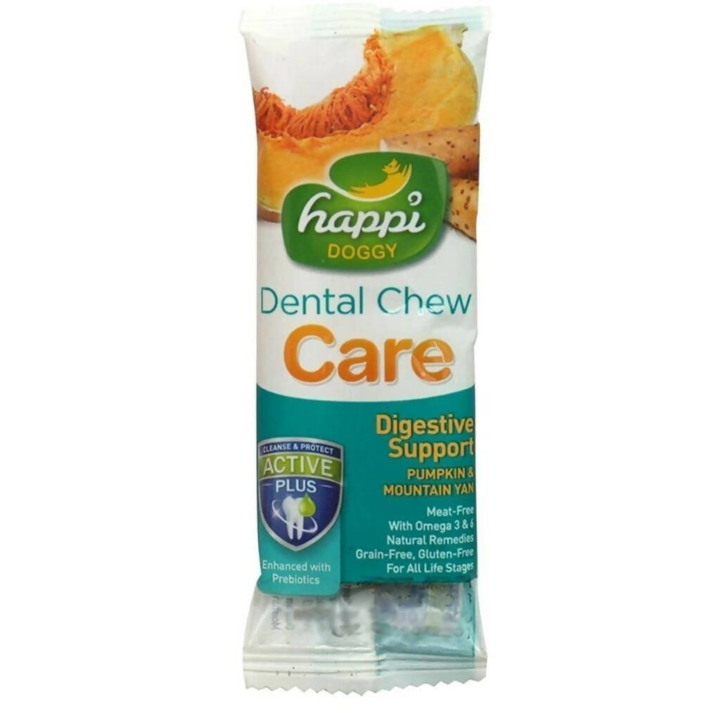 Happi Doggy Dental Chew Care Digestive Support Pumpkin & Mountain Yam | Grocsy