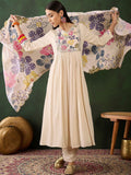 Sangria Embroidered & Digital Printed Kurta & Trousers with Dupatta | Grocsy