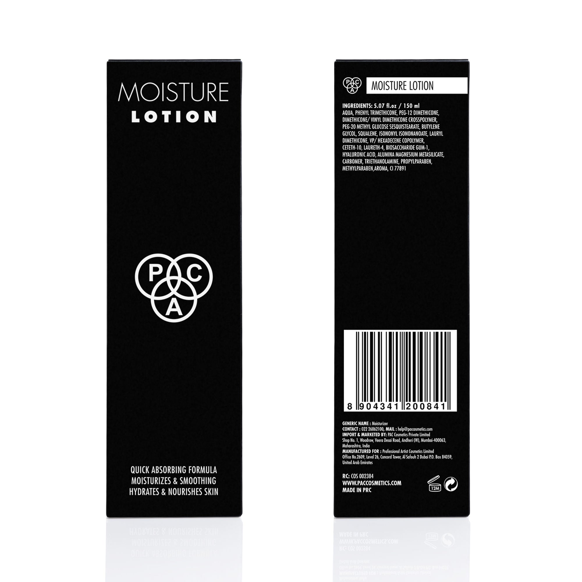 PAC Studio Moisture Lotion - Lightweight Fast Absorbing Formula, All Day Hydration, Ideal for Dry Skin | Grocsy