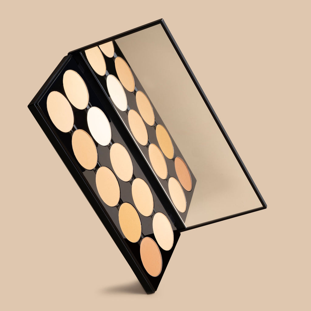 PAC Studio HD Powder Foundation Palette - Oil Control, Medium to Full Coverage & Even Natural Finish | Grocsy