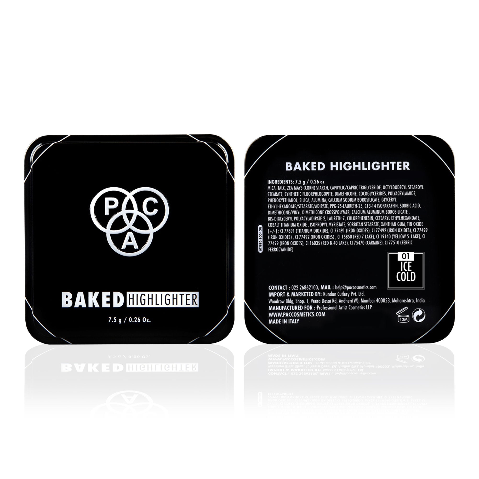 PAC Studio Baked Highlighter - 01 Ice Cold | Grocsy