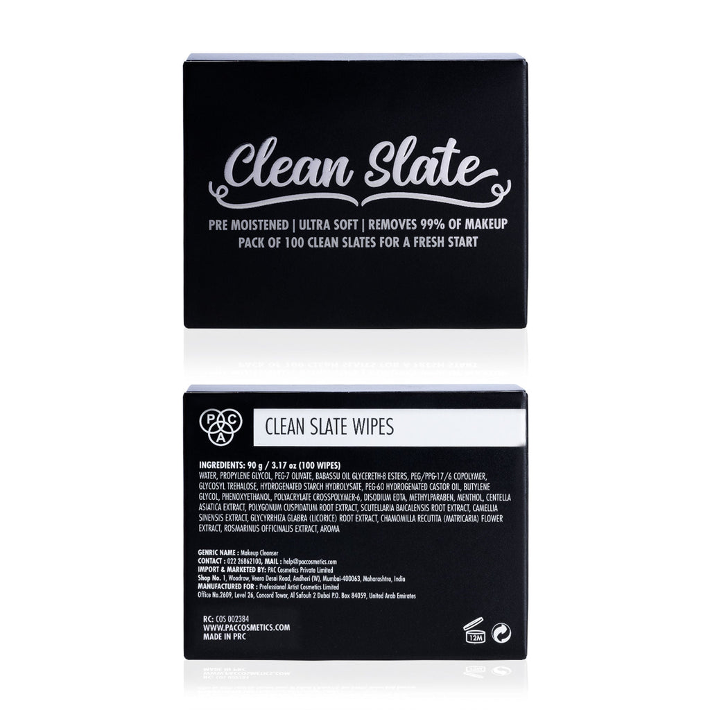 PAC Studio Clean Slate Wipes 100 Wipes | Grocsy