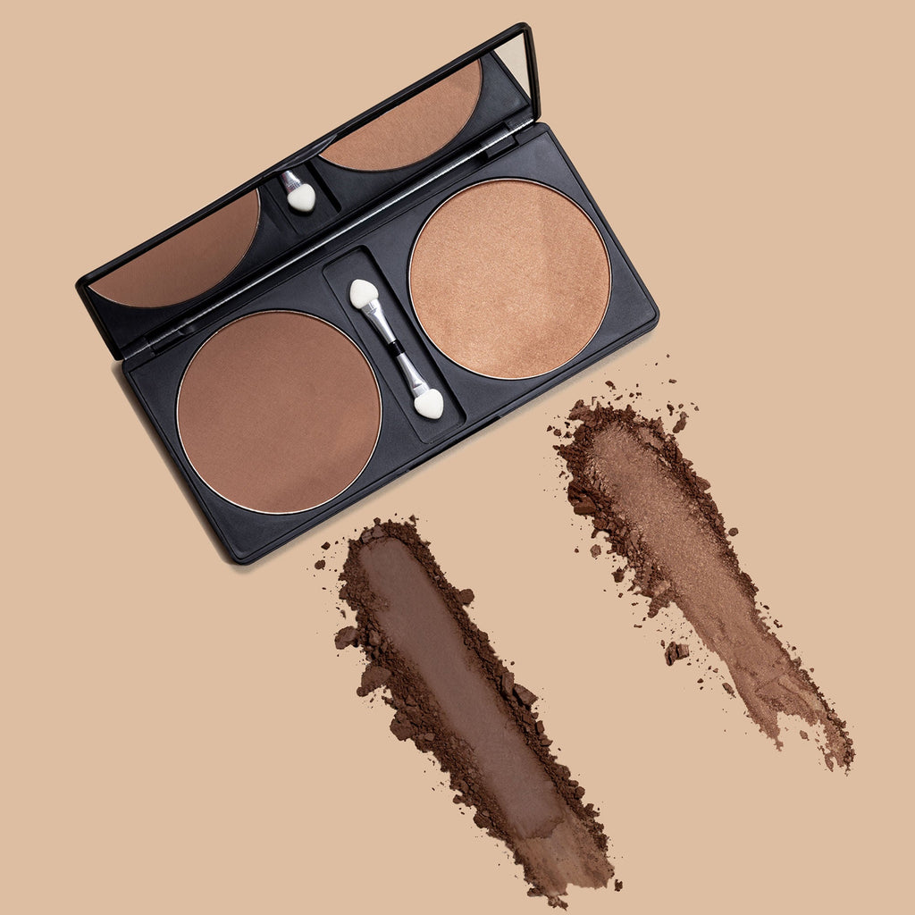 PAC Studio Terracotta Bronzing Powder - Luminous Matte Contour Shades, Sheer Natural Looking Coverage | Grocsy
