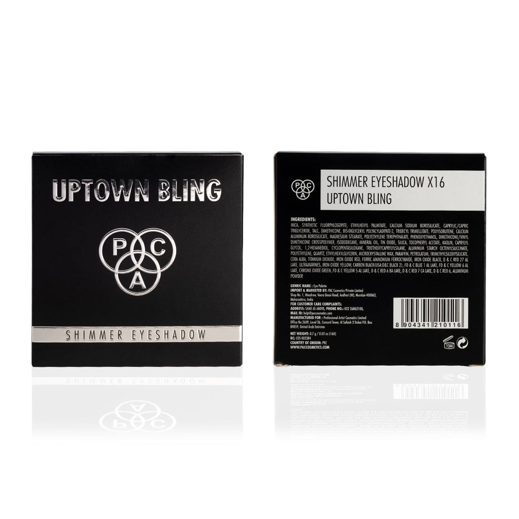 PAC Studio Shimmer Eyeshadow X16 - Uptown Bling | Grocsy