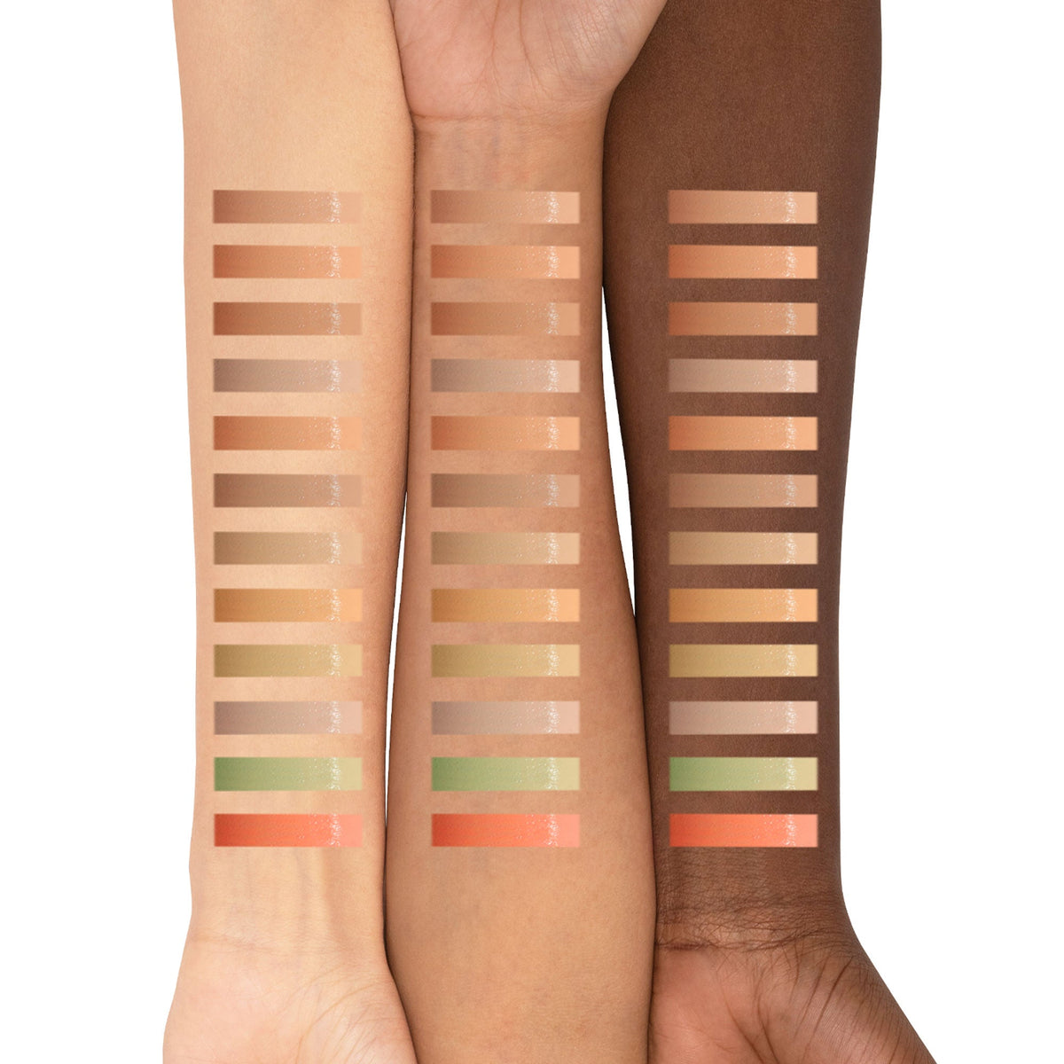 PAC Studio Super Coverage Cream Concealer Palette X12 - Creamy Blendable Formula, Longlasting Full Coverage | Grocsy