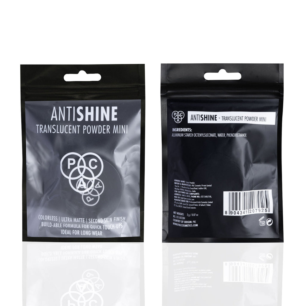 PAC Studio Translucent Powder Antishine Mini -Controls Shine Prevents Flashbacks Lightweight Setting Powder | Grocsy