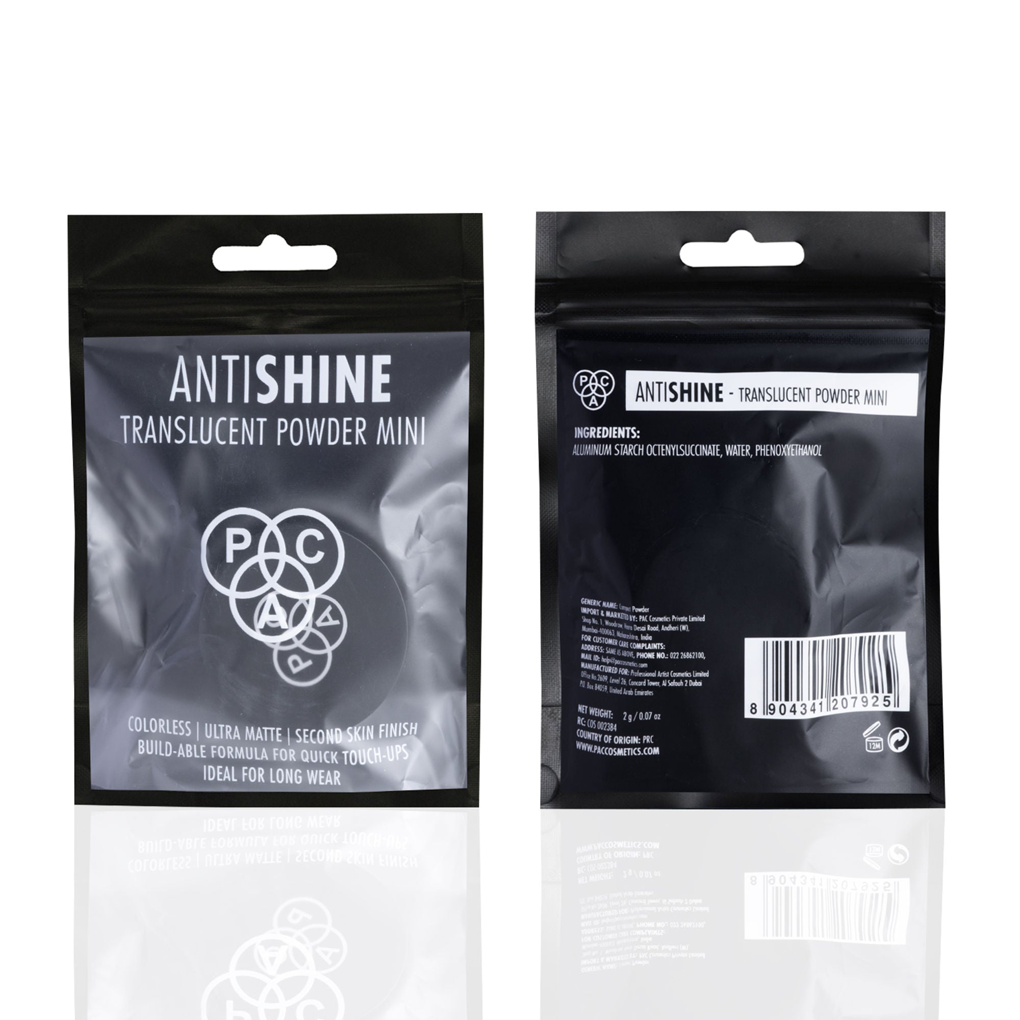 PAC Studio Translucent Powder Antishine Mini -Controls Shine Prevents Flashbacks Lightweight Setting Powder | Grocsy