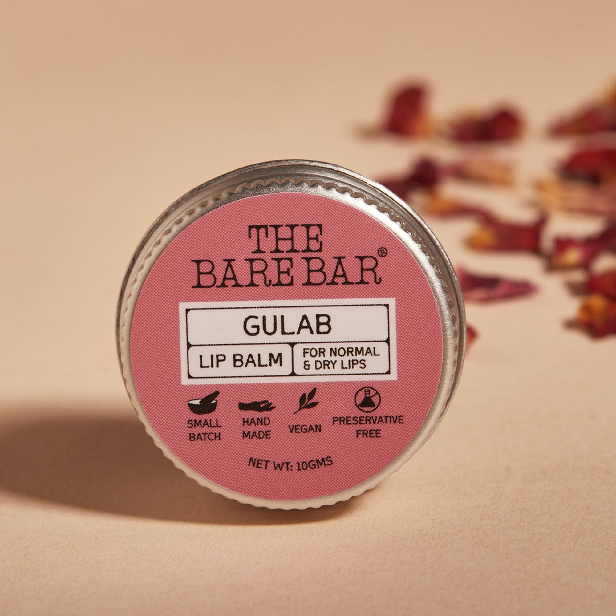 The Bare Bar Berry Blast Lip Balm - Buttery Moisture For Pigmented, Dry Lips - Gulab | Grocsy