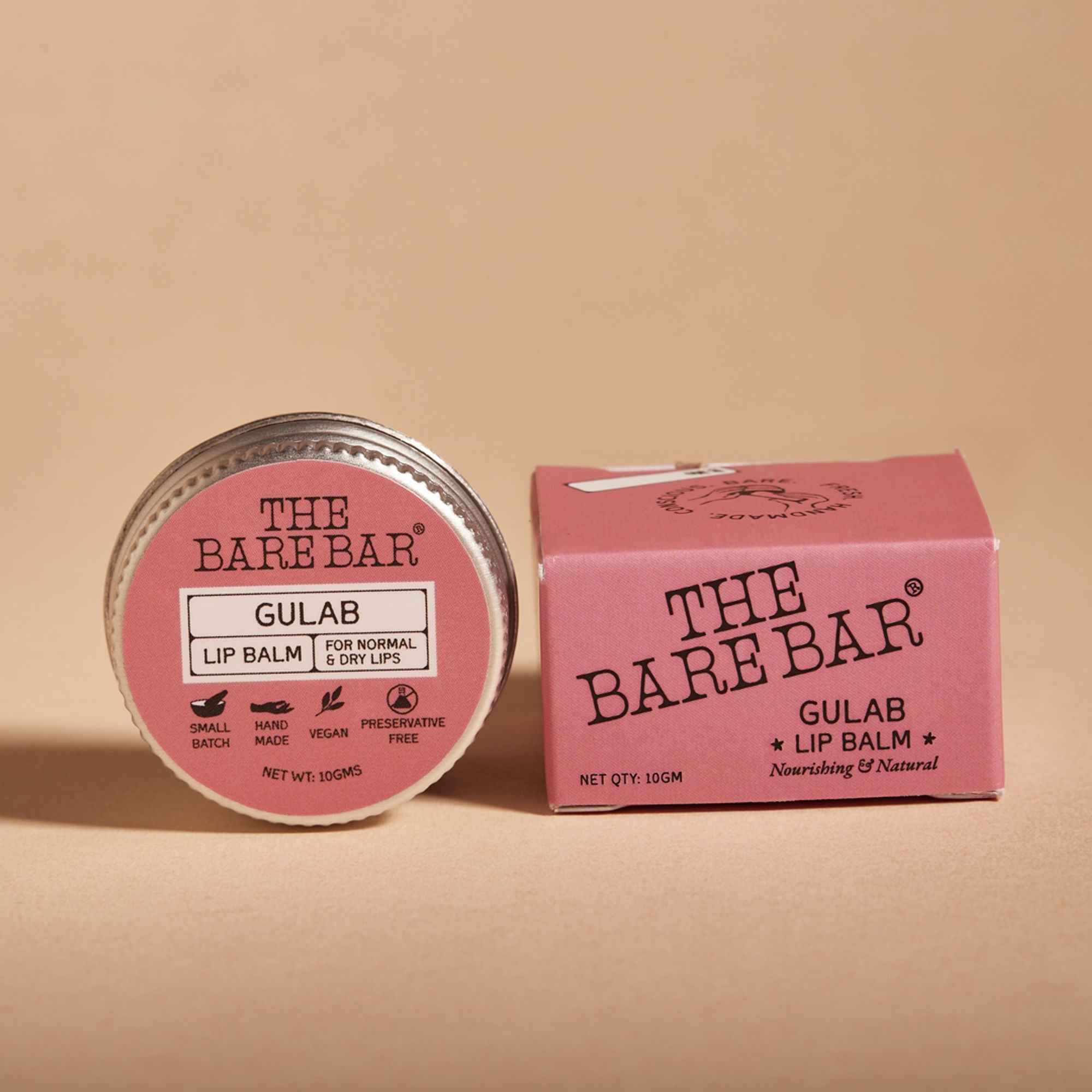 The Bare Bar Berry Blast Lip Balm - Buttery Moisture For Pigmented, Dry Lips - Gulab | Grocsy