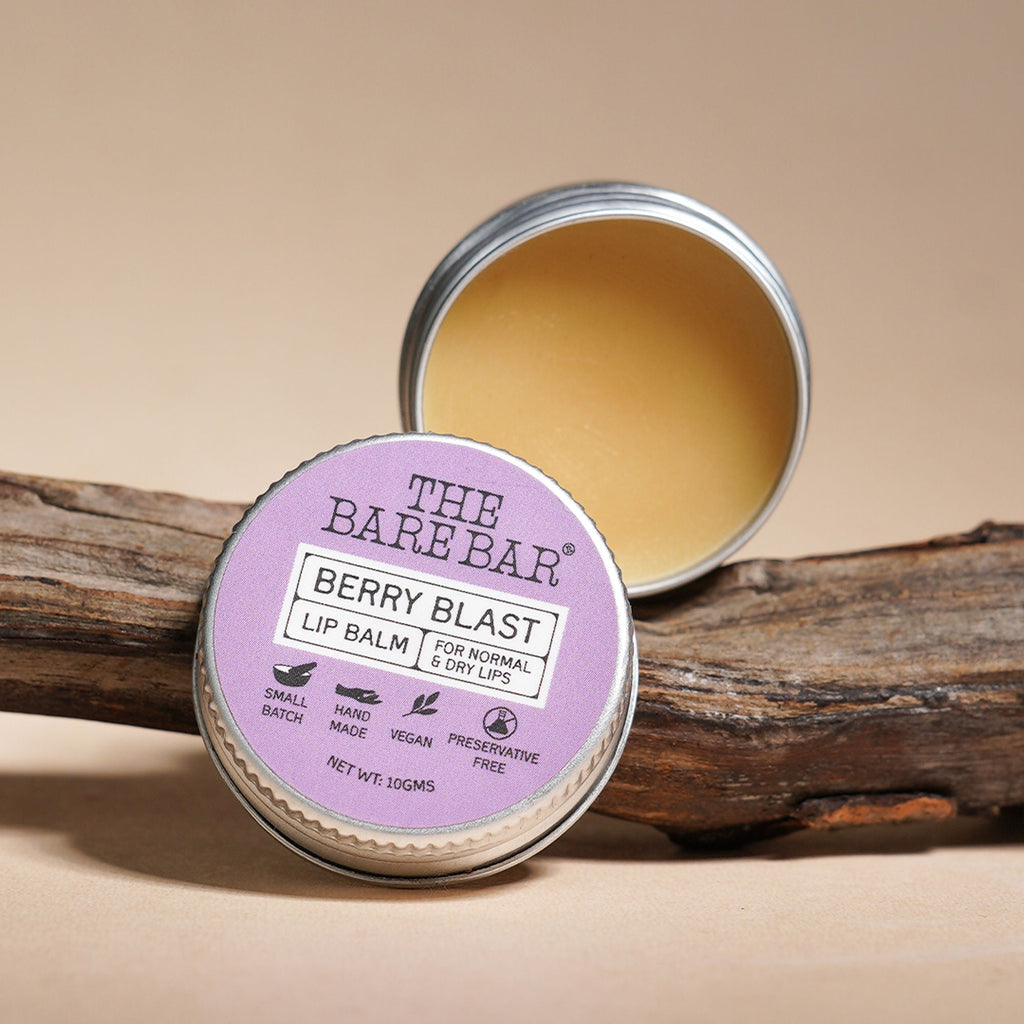 The Bare Bar Berry Blast Lip Balm - Buttery Moisture For Pigmented, Dry Lips - Berry Blast | Grocsy