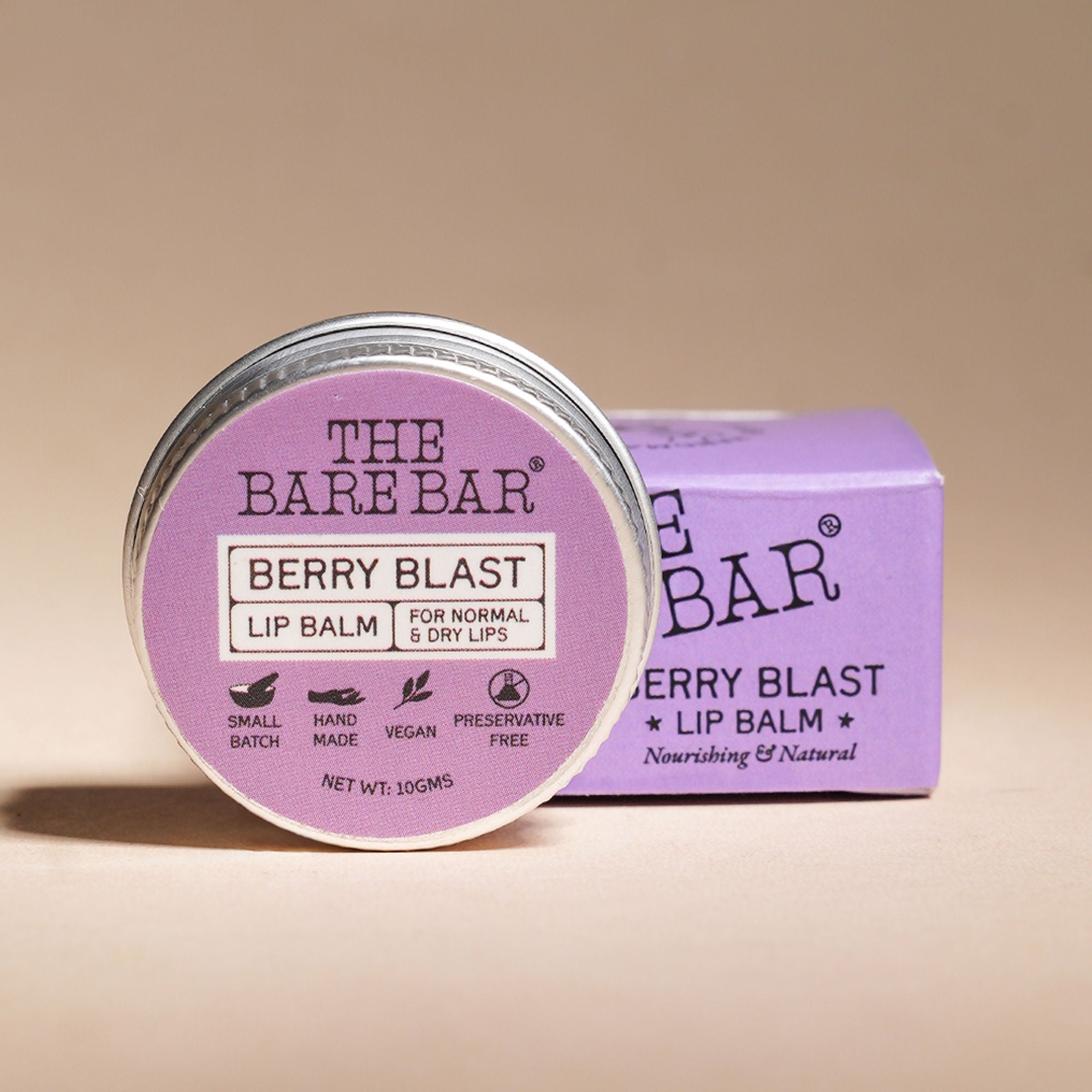 The Bare Bar Berry Blast Lip Balm - Buttery Moisture For Pigmented, Dry Lips - Berry Blast | Grocsy