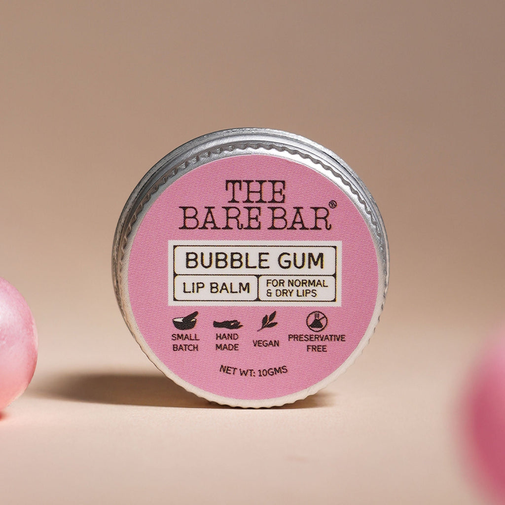 The Bare Bar Berry Blast Lip Balm - Buttery Moisture For Pigmented, Dry Lips - Bubble Gum | Grocsy