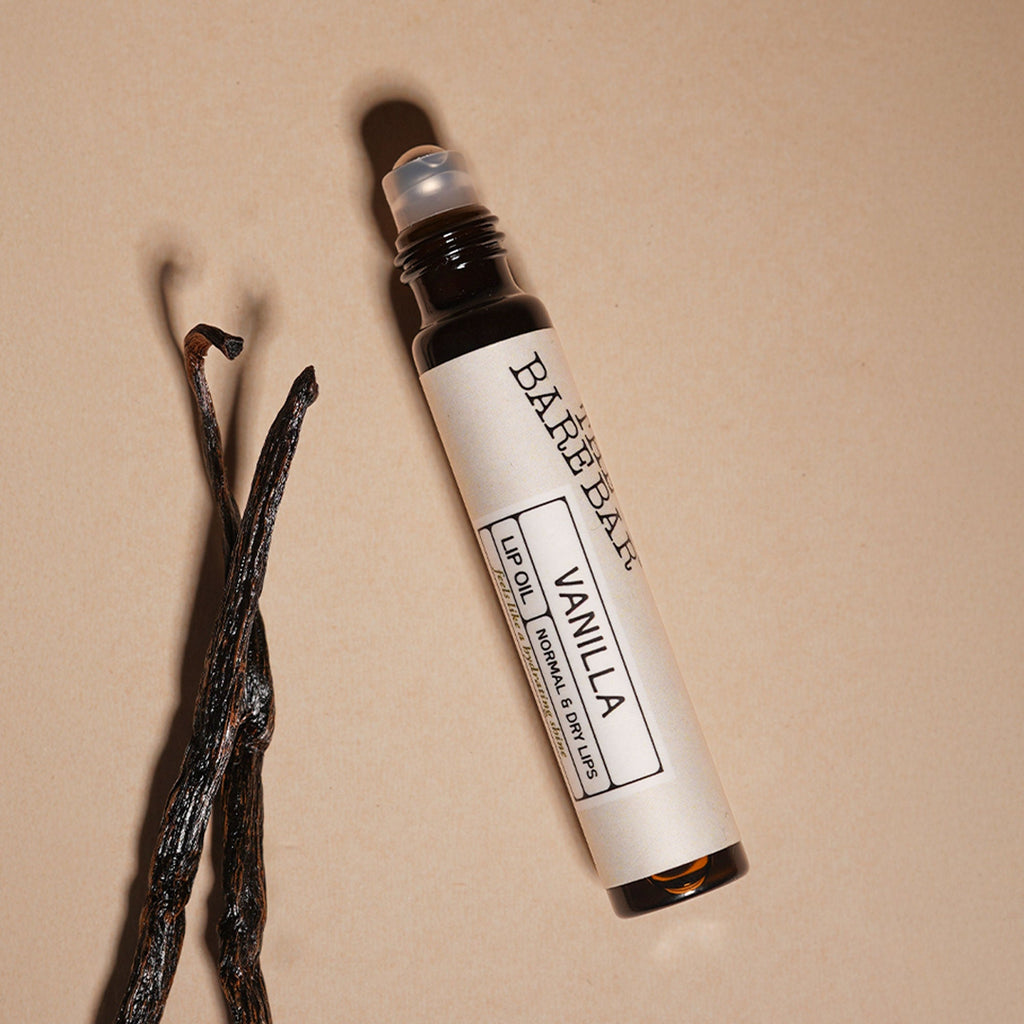 The Bare Bar Vanilla Lip Oil - Deep Nourishment With Natural Oils For Soft Lips | Grocsy
