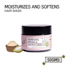 The Bare Bar Renewal Rituals Hair Mask - Deeply Hydrates & Repairs Dry, Damaged Hair Naturally | Grocsy
