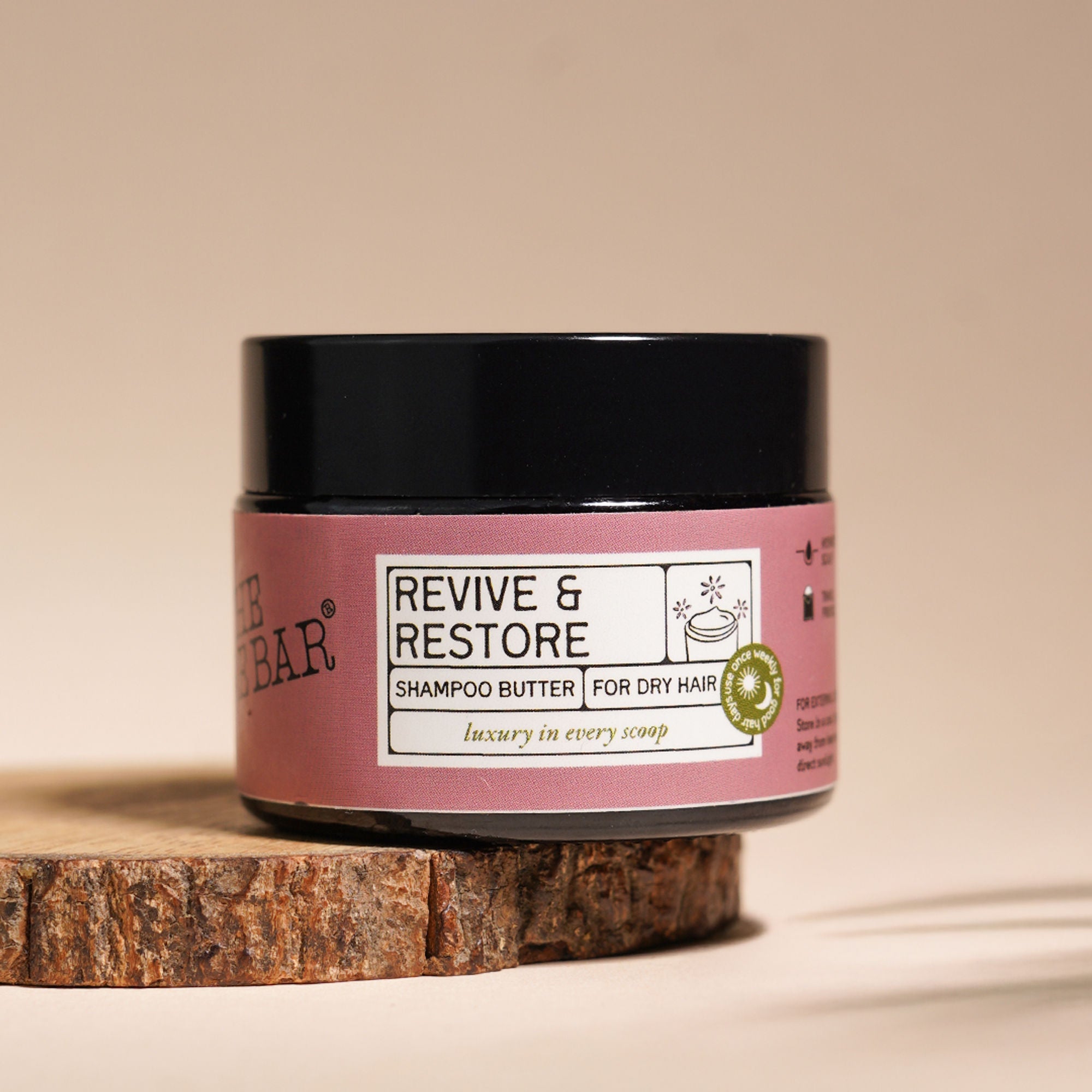 The Bare Bar Revive & Restore Shampoo Butter - Intense Hydration, Frizz Control & Hair Repair | Grocsy
