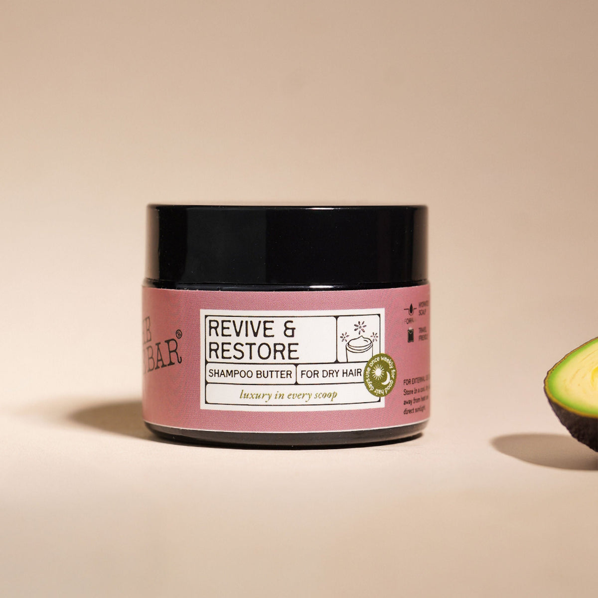 The Bare Bar Revive & Restore Shampoo Butter - Intense Hydration, Frizz Control & Hair Repair | Grocsy