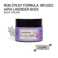 The Bare Bar Lavender Body Cream Floral Sweet Scent With Sandalwood & Lavender | Grocsy