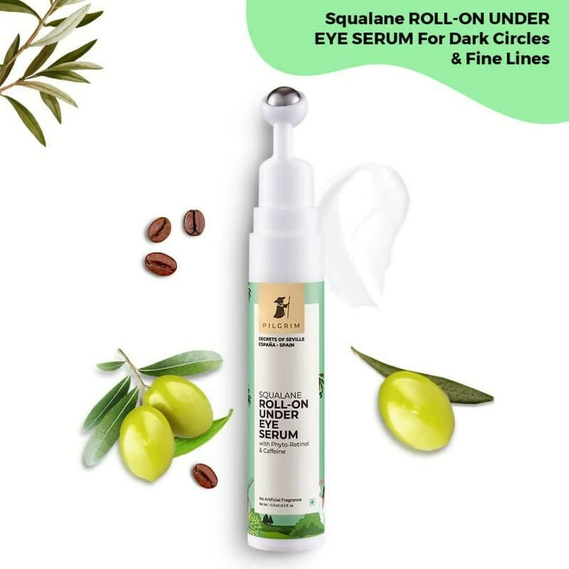 Pilgrim Roll-on Under Eye Cream Massage Roller To Reduce Dark Circles, Puffiness, and Fine Lines | Grocsy