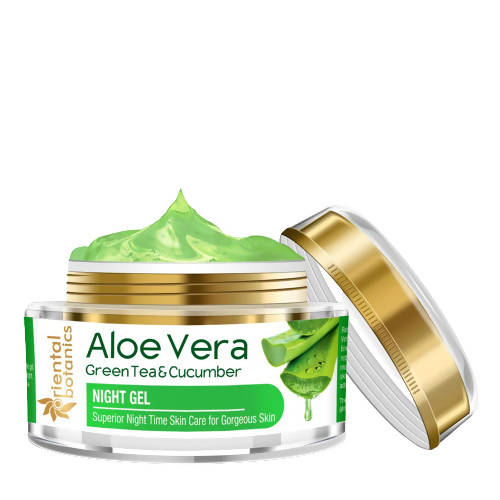 Oriental Botanics Aloe vera Green Tea & Cucumber Night Gel | Grocsy