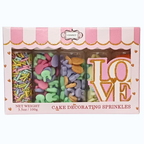 Confect Easter Sprinkles Edible | Mix Pink, Yellow, Red, Silver and Green Vermicelli and Easter Bunny Pack of 5 (EAST 10) - 100Gms | Grocsy