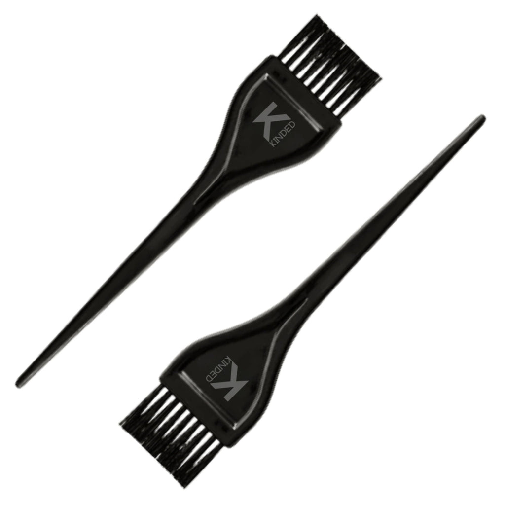 KINDED Multipurpose Black Hair Color and Mehndi Brush Set of 2 | Grocsy