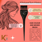 KINDED Multipurpose Black Hair Color and Mehndi Brush Set of 2 | Grocsy