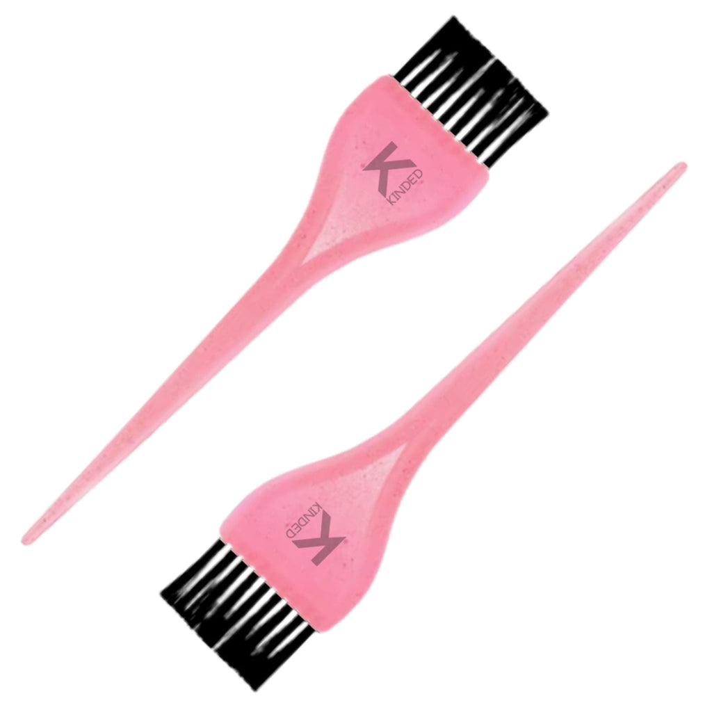 KINDED Multipurpose Pink Hair Color and Mehndi Brush Set of 2 | Grocsy