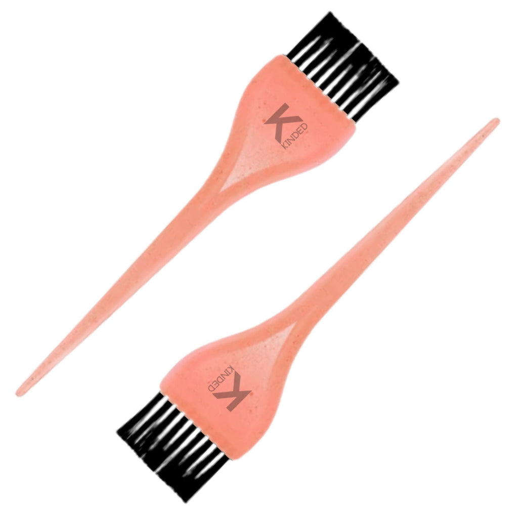 KINDED Multipurpose Orange Hair Color and Mehndi Brush Set of 2 | Grocsy