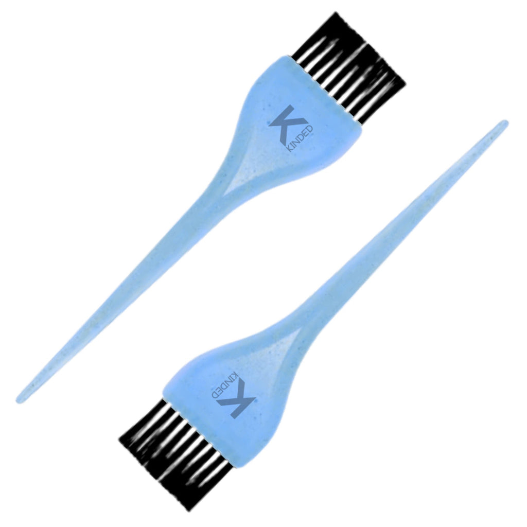 KINDED Multipurpose Blue Hair Color and Mehndi Brush Set of 2 | Grocsy