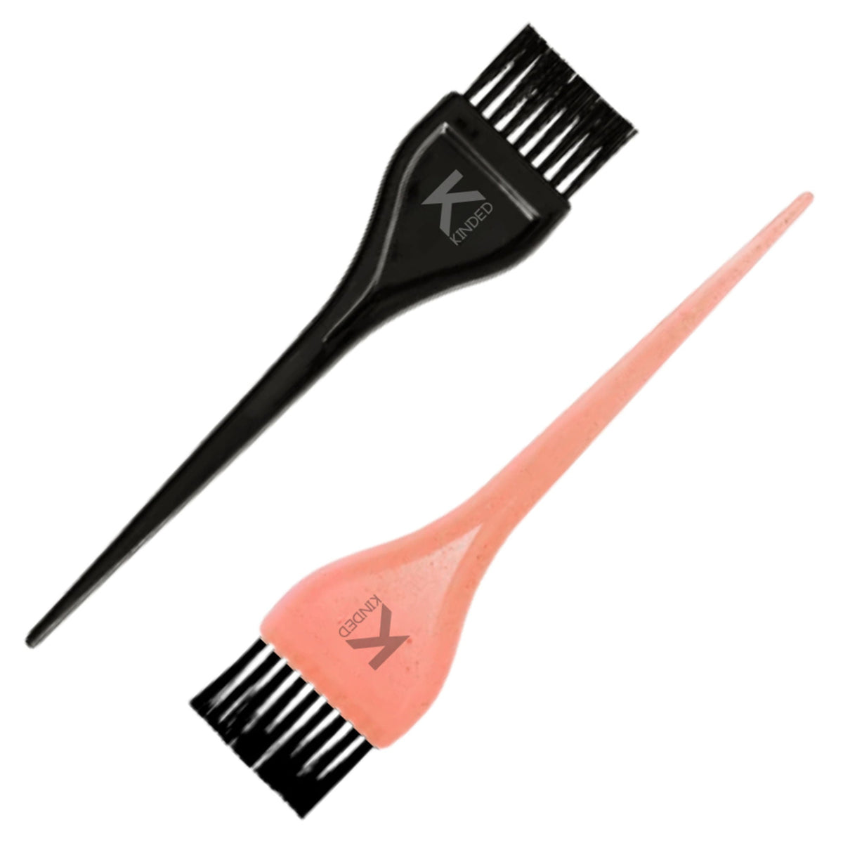 KINDED Multipurpose Black & Orange Hair Color and Mehndi Brush Set of 2 | Grocsy
