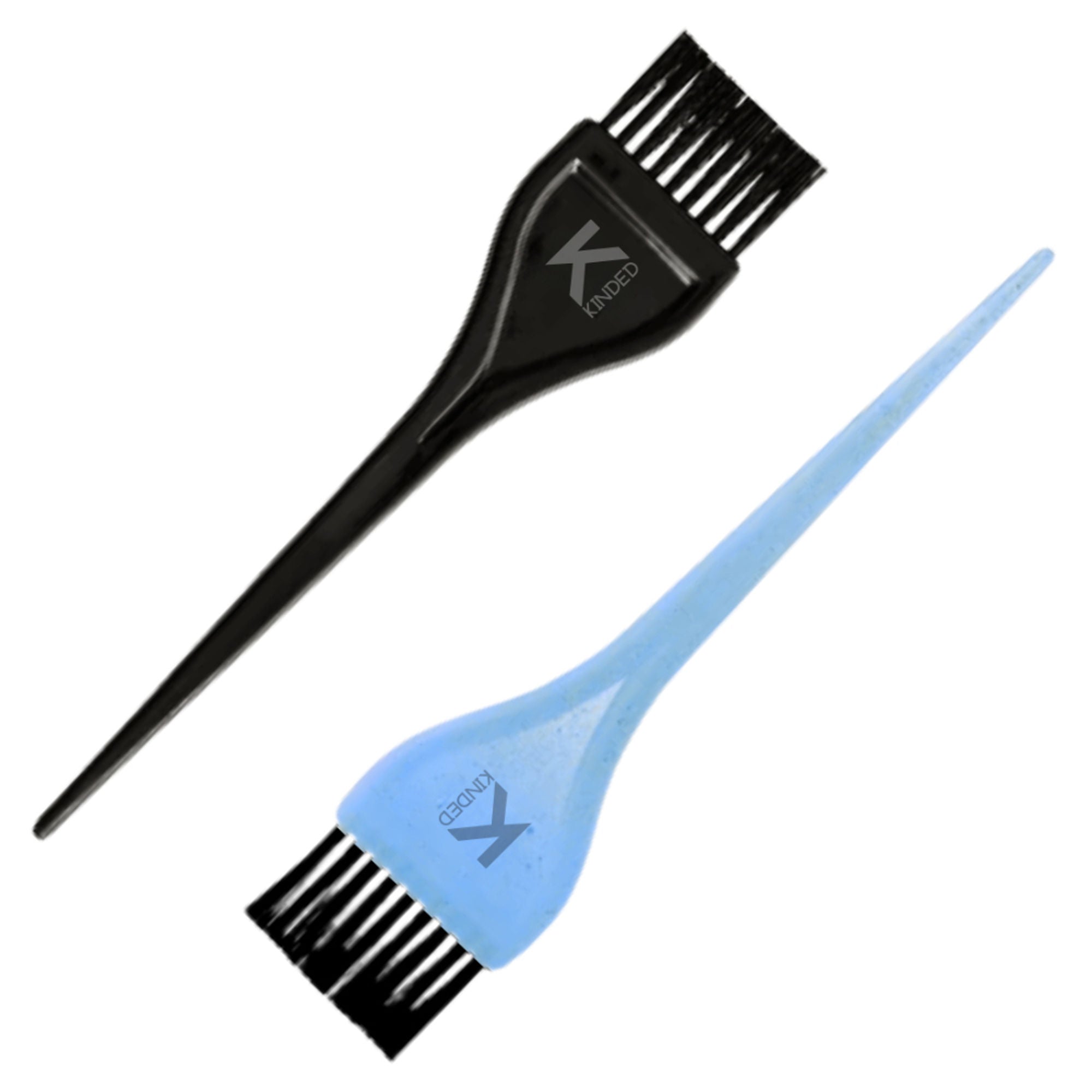 KINDED Multipurpose Black & Blue Hair Color and Mehndi Brush Set of 2 | Grocsy