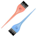 KINDED Multipurpose Orange & Blue Hair Color and Mehndi Brush Set of 2 | Grocsy