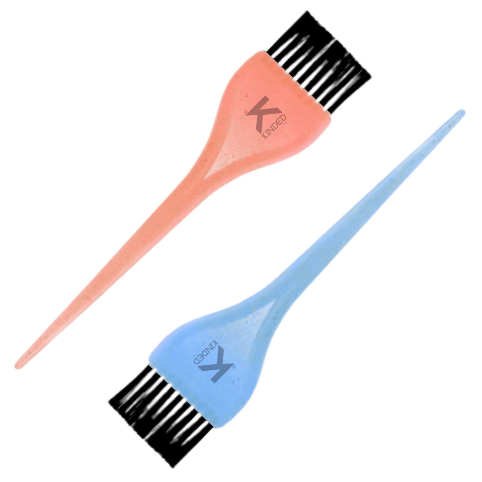 KINDED Multipurpose Orange & Blue Hair Color and Mehndi Brush Set of 2 | Grocsy