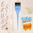 KINDED Multipurpose Orange & Blue Hair Color and Mehndi Brush Set of 2 | Grocsy
