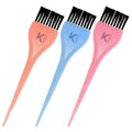 KINDED Multipurpose Pink Orange Blue Hair Color and Mehndi Brush Set of 3 | Grocsy