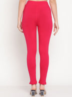 TAG 7 Women Magenta & Blue Pack of 2 Straight Fit Ankle-Length Leggings | Grocsy