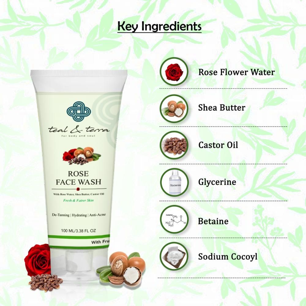Teal and Terra Rose Face Wash | Grocsy