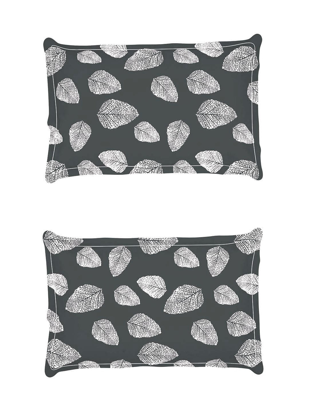 Story@home Arena Grey & White Floral Printed 180 TC Bedsheet & Pillow Covers | Grocsy