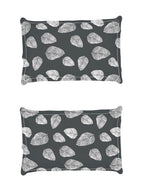 Story@home Arena Grey & White Floral Printed 180 TC Bedsheet & Pillow Covers | Grocsy