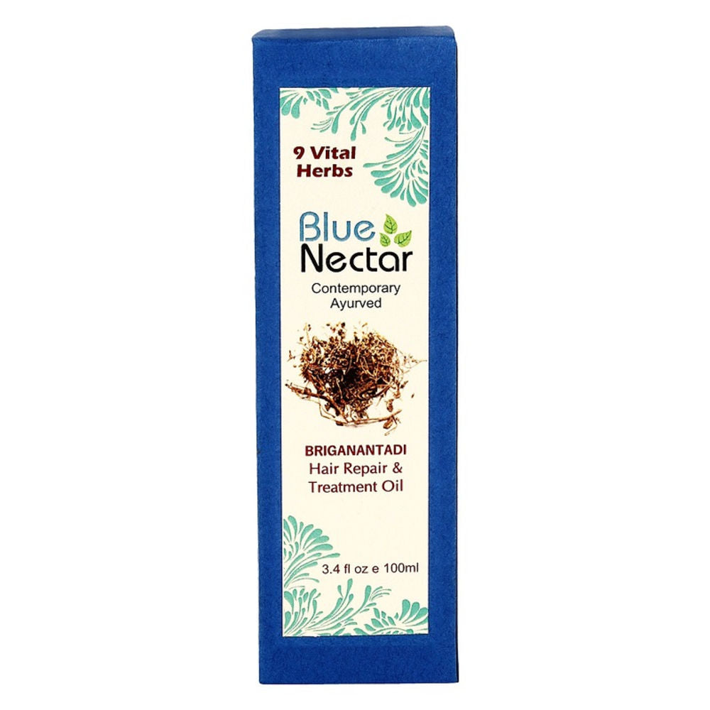 Blue Nectar Briganantadi Hair Repair & Treatment Hair Oil | Grocsy