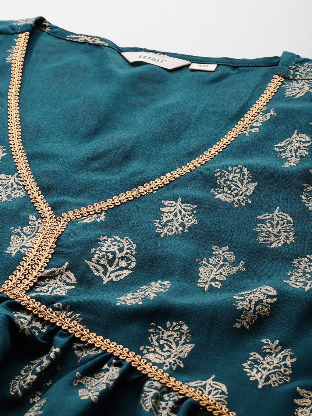 Sztori Plus Size Ethnic Motifs Kurta Set | Grocsy