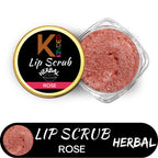 KINDED Lip Sugar Scrub Herbal Exfoliator - Rose | Grocsy