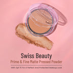 Swiss Beauty Prime & Fine Matte Pressed Powder - 1 Classic Ivory | Grocsy