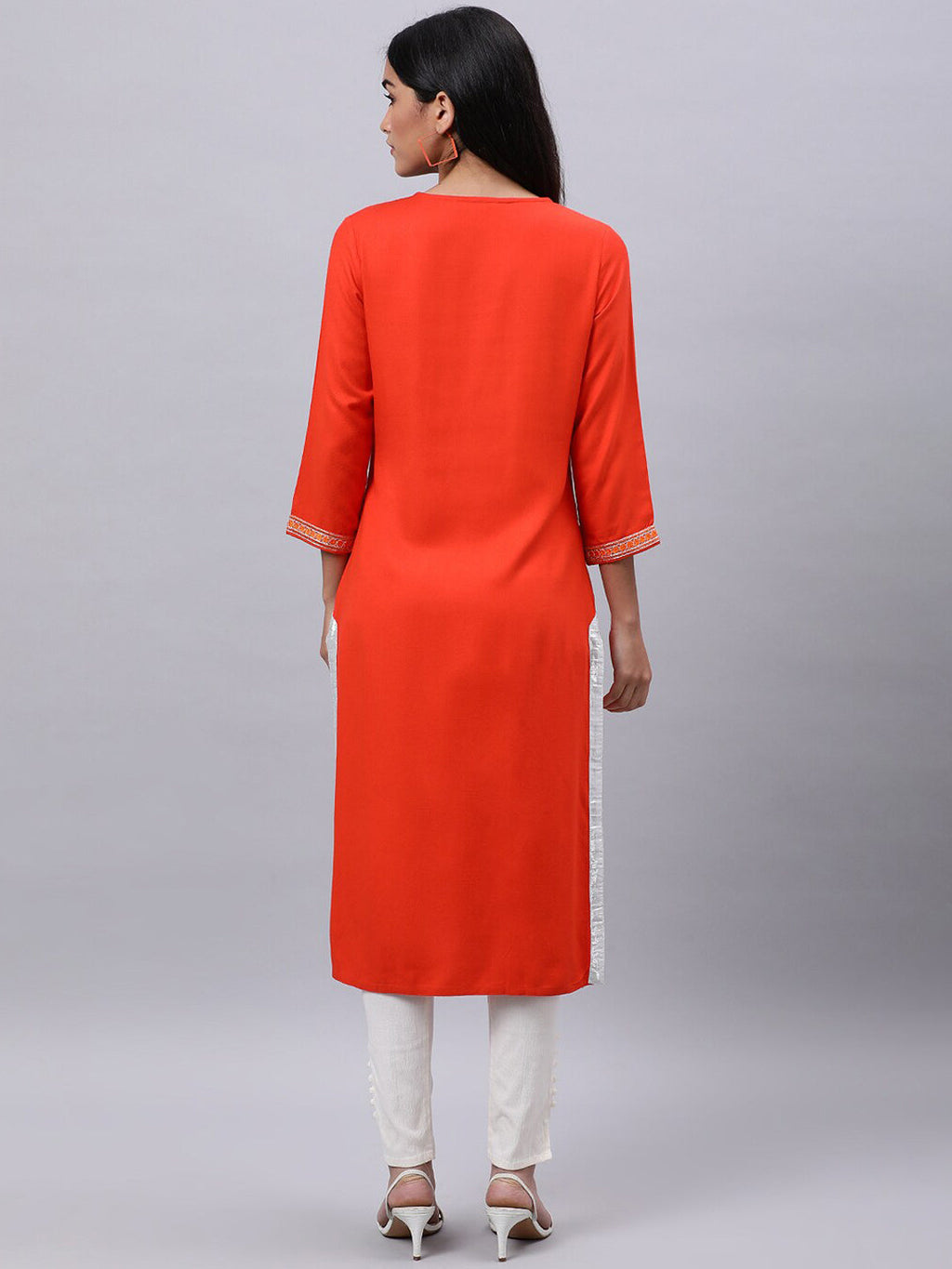 Souchii Women Ethnic Motifs Yoke Design Thread Work Beautiful Kurta | Grocsy